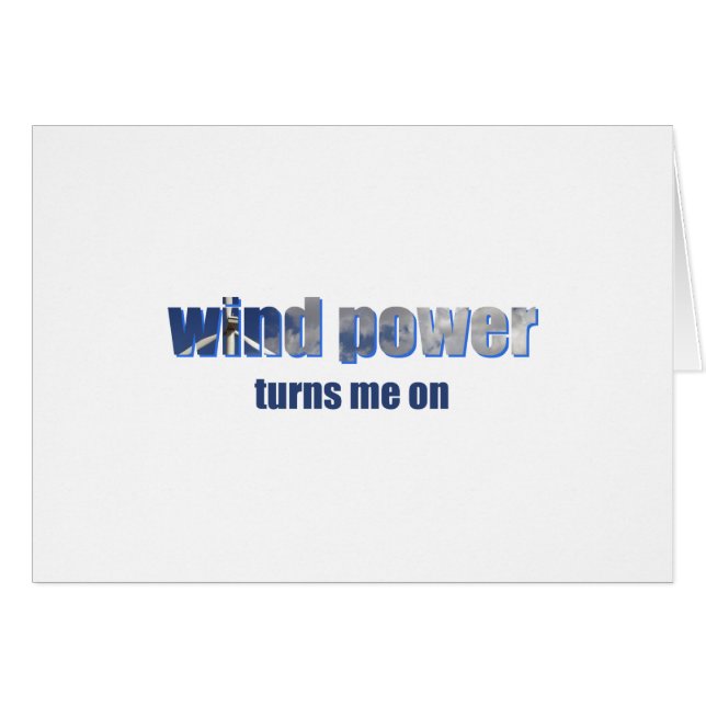 Wind Power Turns! (Front Horizontal)