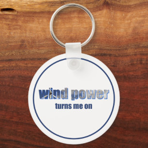 Wind Power Turns! Key Ring