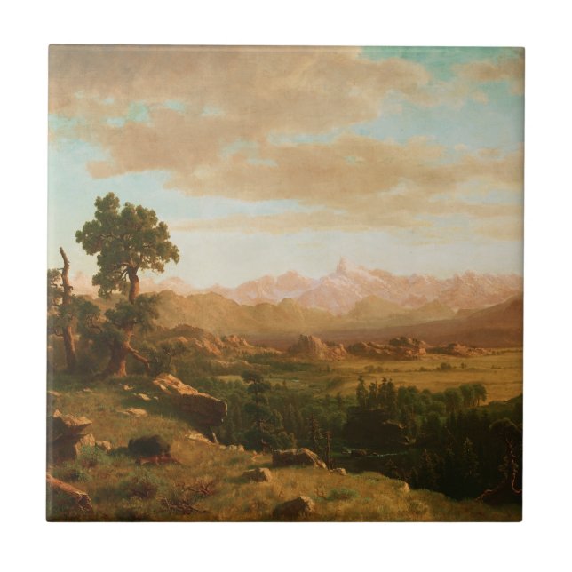 Wind River Country – Albert Bierstadt Ceramic Tile (Front)