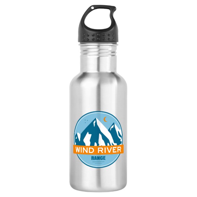 Wind River Mountain Range 532 Ml Water Bottle (Front)
