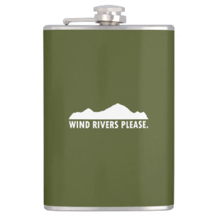 Wind Rivers Please Hip Flask
