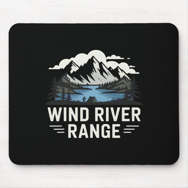 Wind Rivers Range Hiking Camping Climbing Wilderne Mouse Pad (Front)