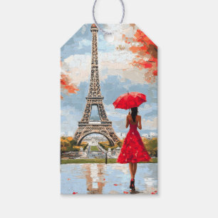 Wind Romance Paris Chic Walk Gift Tags