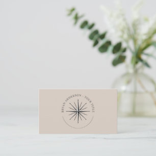Wind Rose Compass - Nautical Business Card