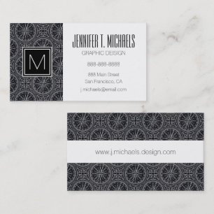 Wind Rose Compass Pattern Business Card