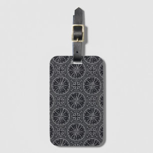 Wind Rose Compass Pattern Luggage Tag