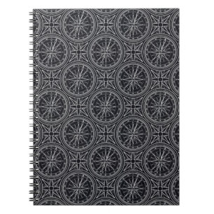 Wind Rose Compass Pattern Notebook