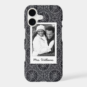 Wind Rose Compass Pattern Your Photo & Name