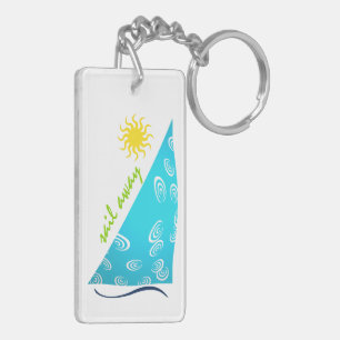Wind, Sail and Sun Key Ring