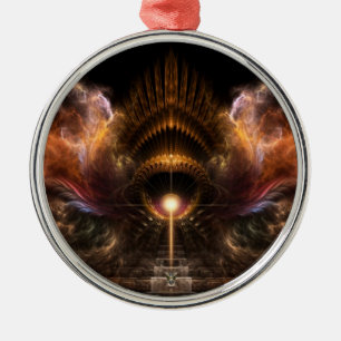 Wind Storm Fractal Art Premium Ornament