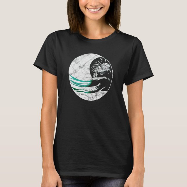 Wind Surfer Kite Jetski Hawaii Beach Ocean Wave Su T-Shirt (Front)