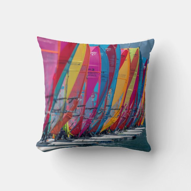 Wind surfers bonaire cushion (Front)