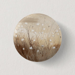 Wind-Swept Wildflowers #1 3 Cm Round Badge