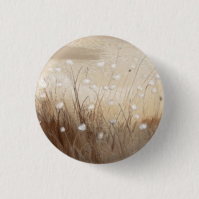 Wind-Swept Wildflowers #1  3 Cm Round Badge (Front)