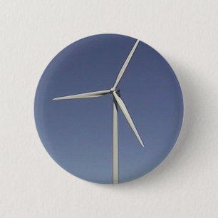 Wind Turbine 6 Cm Round Badge