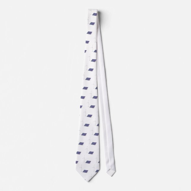 Wind turbine and solar panel tie (Front)