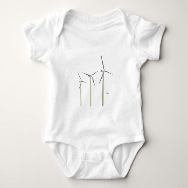 Wind Turbine Baby Bodysuit (Front)