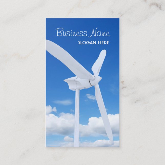 Wind Turbine Business Card (Front)