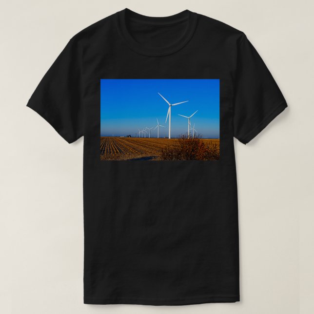 Wind Turbine Field T-Shirt (Design Front)