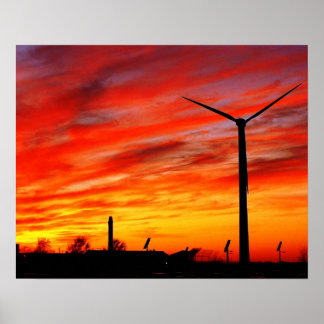 Wind turbine poster