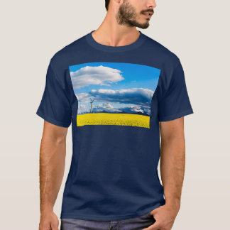 Wind Turbine Renewable Energy Alberta Canada T-Shirt