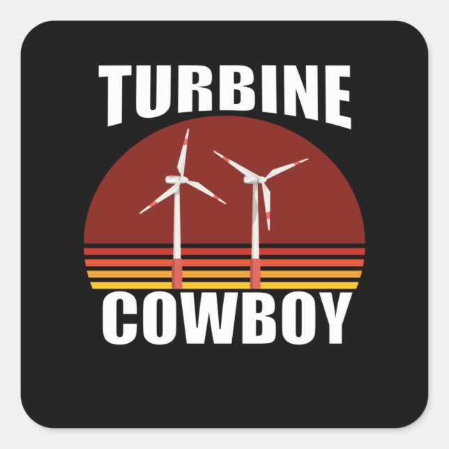 Wind Turbine Technician for Turbine Techn Square Sticker (Front)