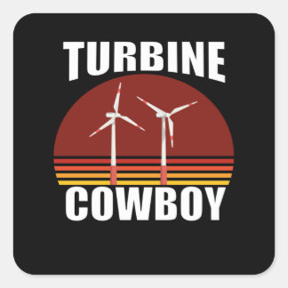 Wind Turbine Technician for Turbine Techn Square Sticker