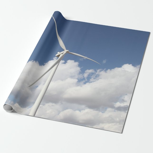 Wind Turbine Wrapping Paper (Unrolled)