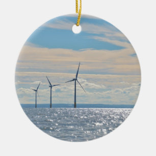 Wind Turbines Ceramic Tree Decoration