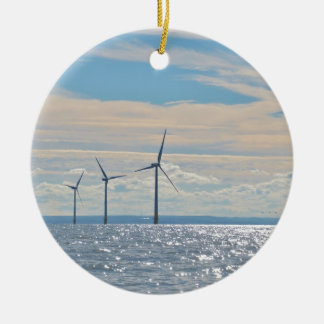 Wind Turbines Ceramic Tree Decoration