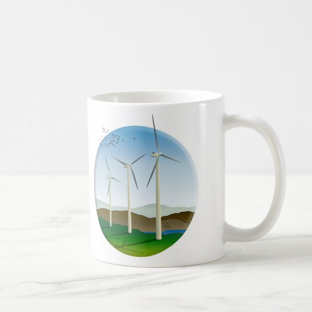 Wind Turbines Coffee Mug (Right)