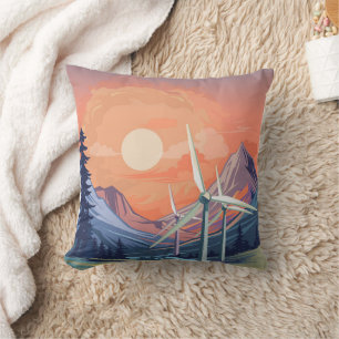 Wind turbines cushion