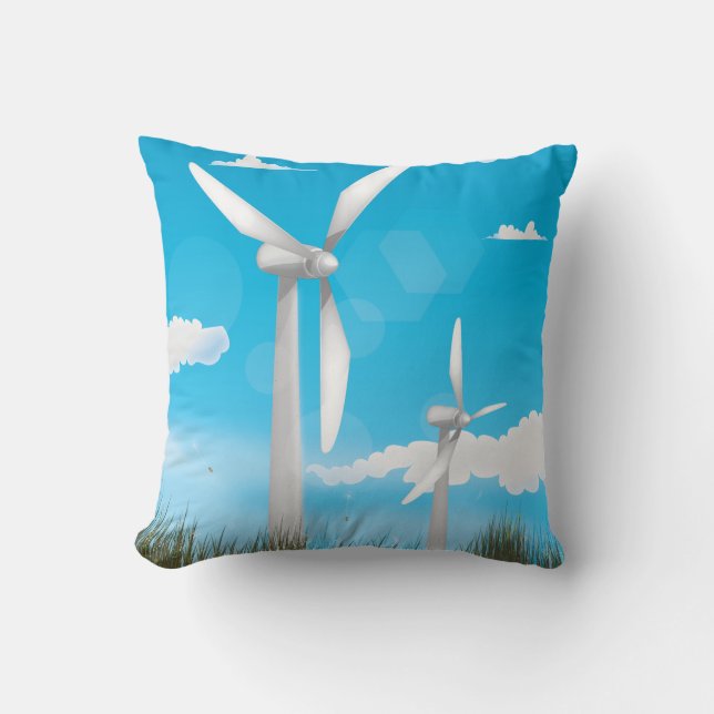 Wind Turbines Cushion (Front)