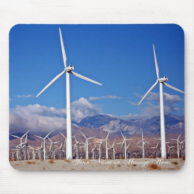 Wind turbines mouse pad (Front)