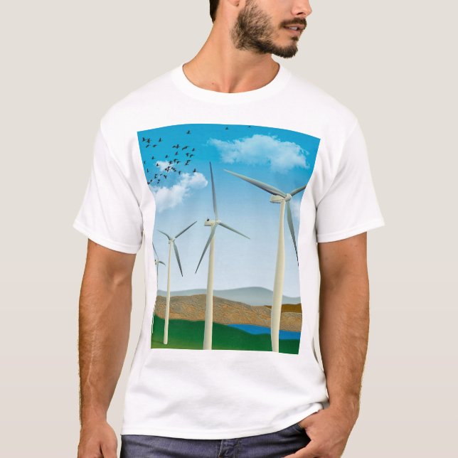 Wind Turbines T-Shirt (Front)