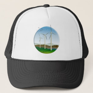 Wind Turbines Trucker Hat