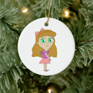 wind up chibi ceramic ornament