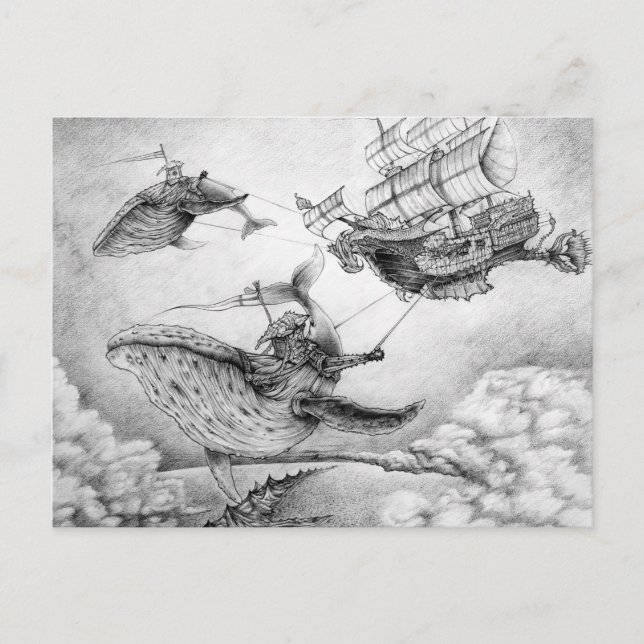 "Wind Whales" Postcard (Front)
