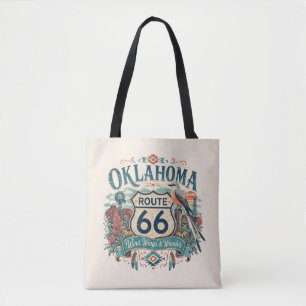 Wind Wings Wander Oklahoma Boho Americana Tote Bag