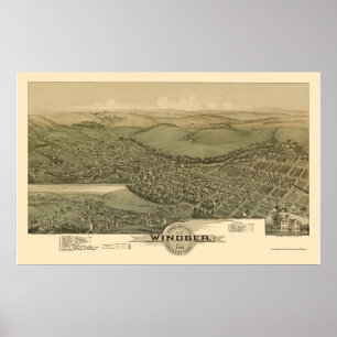 Windber, PA Panoramic Map - 1900 Poster