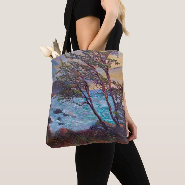 Windblown Cypress & Elkhorn Slough Locals Tote Bag (Close Up)