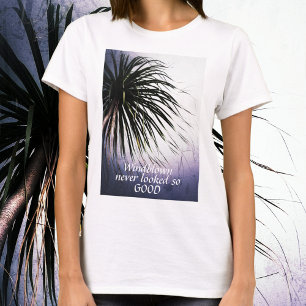 Windblown Palm Tree Tropical Chic T-Shirt