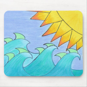 Windblown Waves - Mousepad