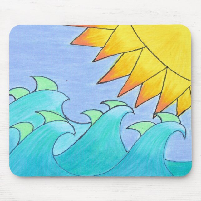 Windblown Waves - Mousepad (Front)