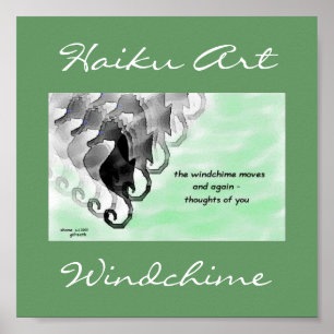 Windchime Haiku Art Print
