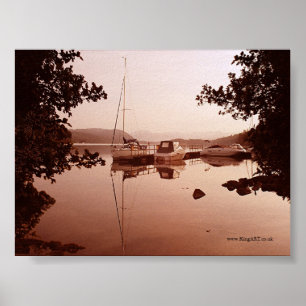 Windermere At Dawn Poster