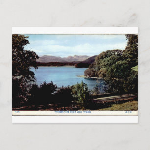 Windermere from Low Wood Vintage Lake View Postcard