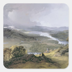 Windermere: from Orrest Head Square Sticker