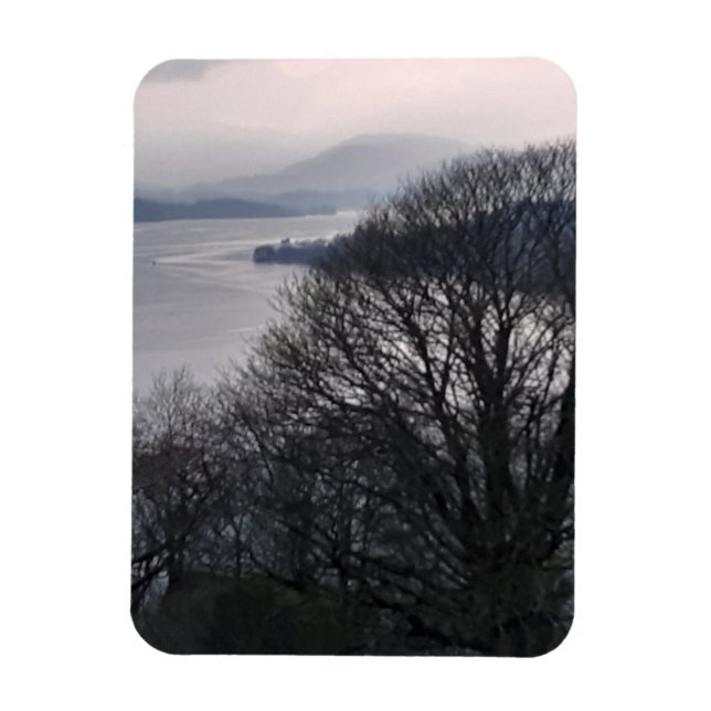 Windermere in Winter - Lake District Magnet (Vertical)