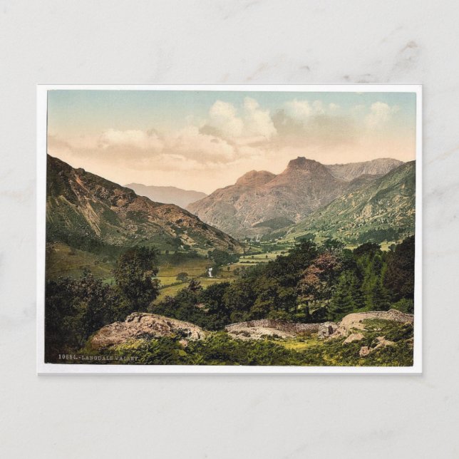 Windermere, Langdale Valley, Lake District, Englan Postcard (Front)